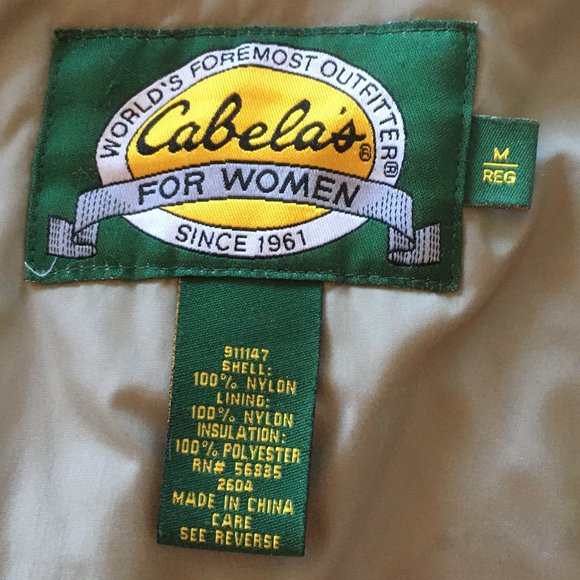 EUC WOMENS CABELA'S BEIGE ZIPPERED JACKET MEDIUM - Picture 3 of 9